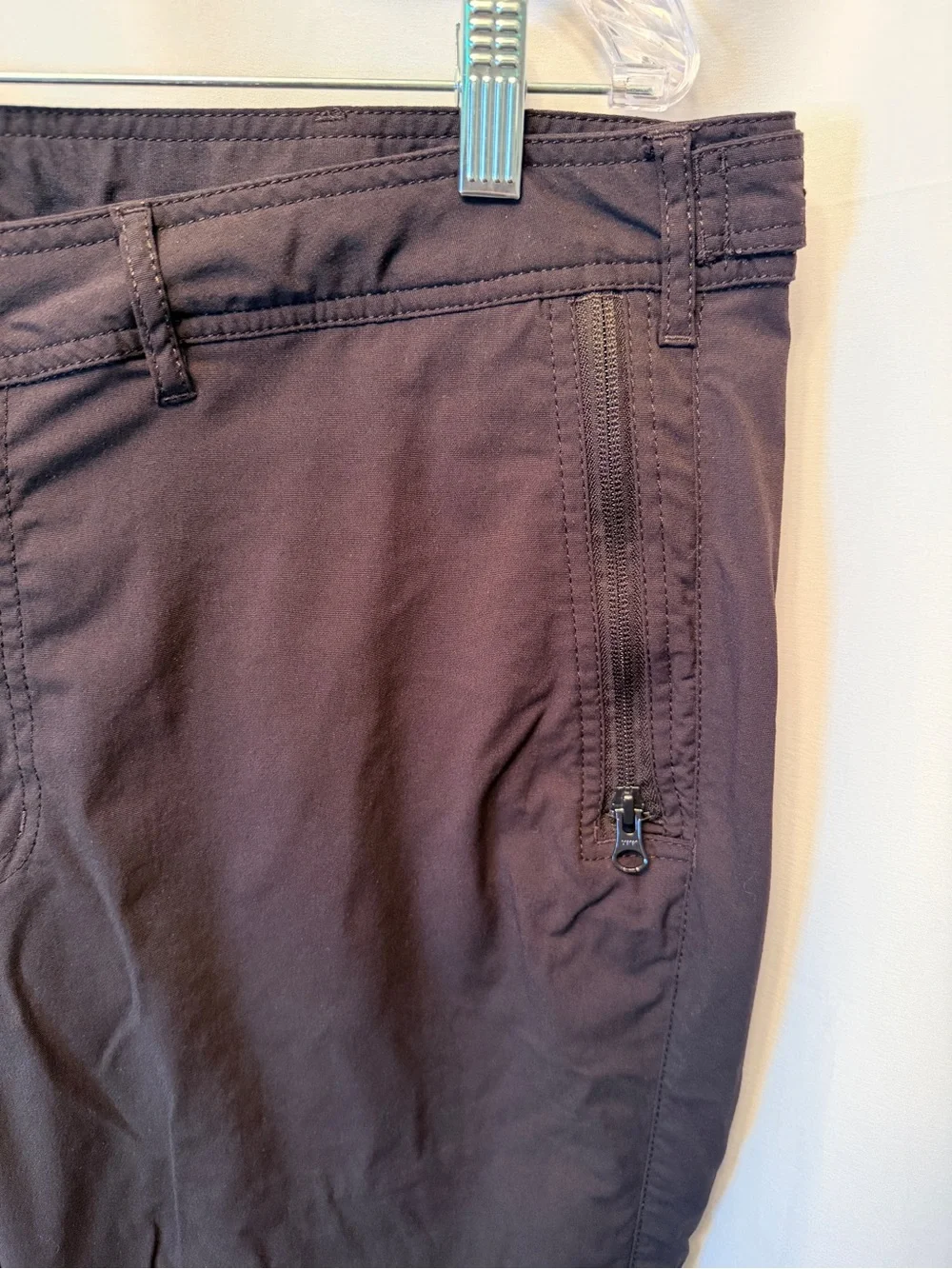 Clothing Arts Size 38x32 P^cubed Pick-Pocket Proof Pants Black Nylon Travel Zip